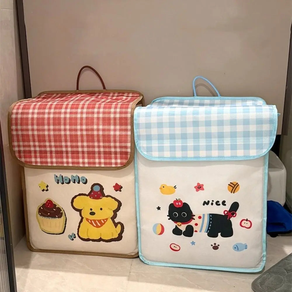 Non-woven Fabric Dirty Clothes Basket Folding Wall Mounted Dirty Clothes Storage Bag with Handles Large Capacity Laundry Basket Vue