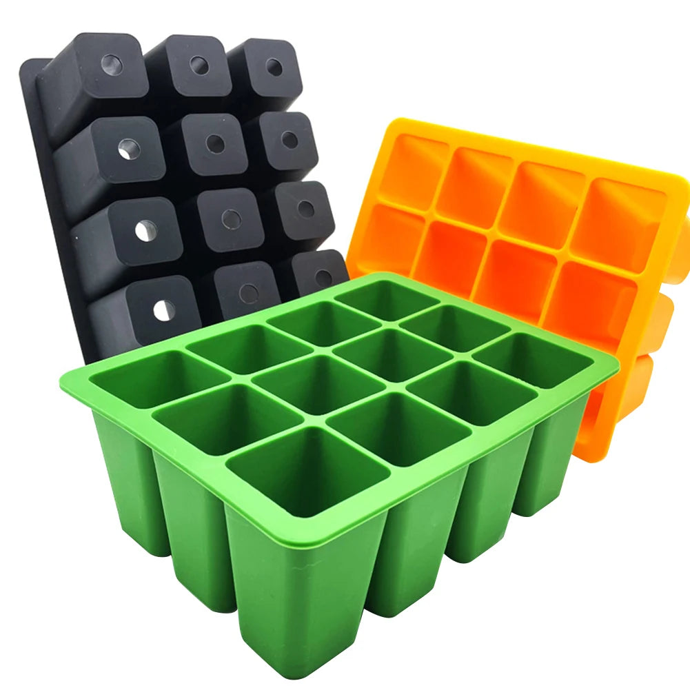 12-Cell Silicone Seed Starter Tray – Reusable Propagation Tray Seed Starter Tray Vue