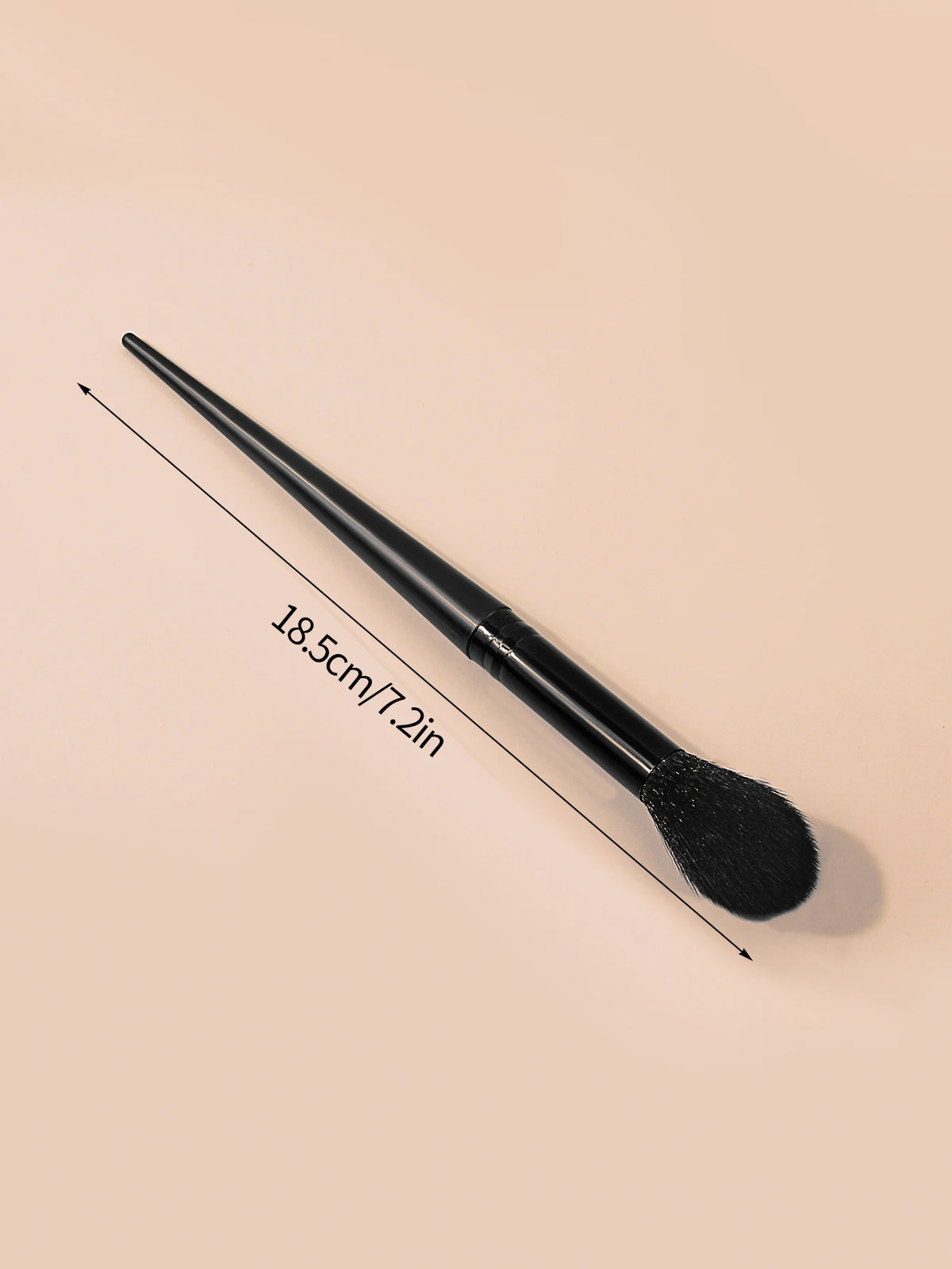 2pcs Soft Fiber Bristle Flame Type Loose Brush, Blush Brush, Setting Brush, Portable Facial Makeup Tool Vue