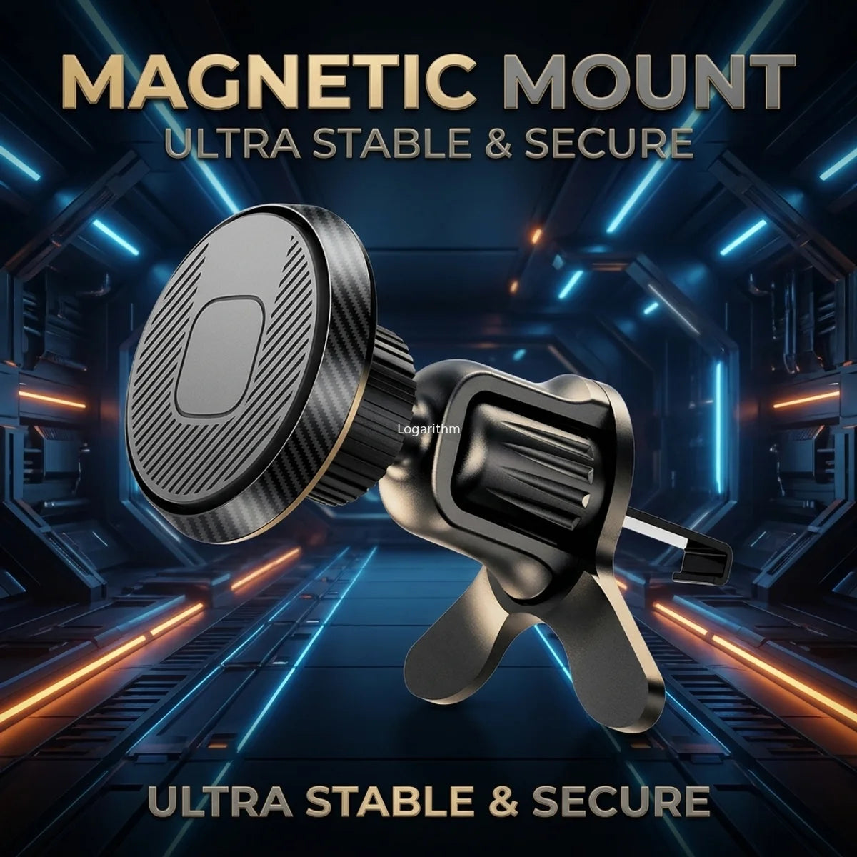 Universal Magnetic Car Phone Holder Strong Magnet Ultra Secure Car Mount for Air Vent 360° Adjustable for All Smartphones Vue