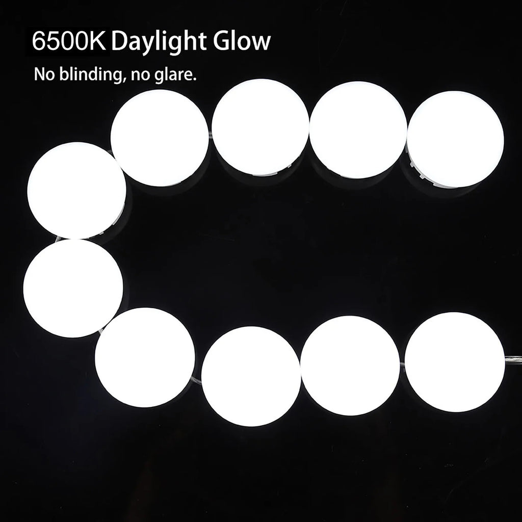 LED Makeup Comestic Mirror Light Kit with Dimmable Light Bulb Makeup Mirror Light Bulb Vue