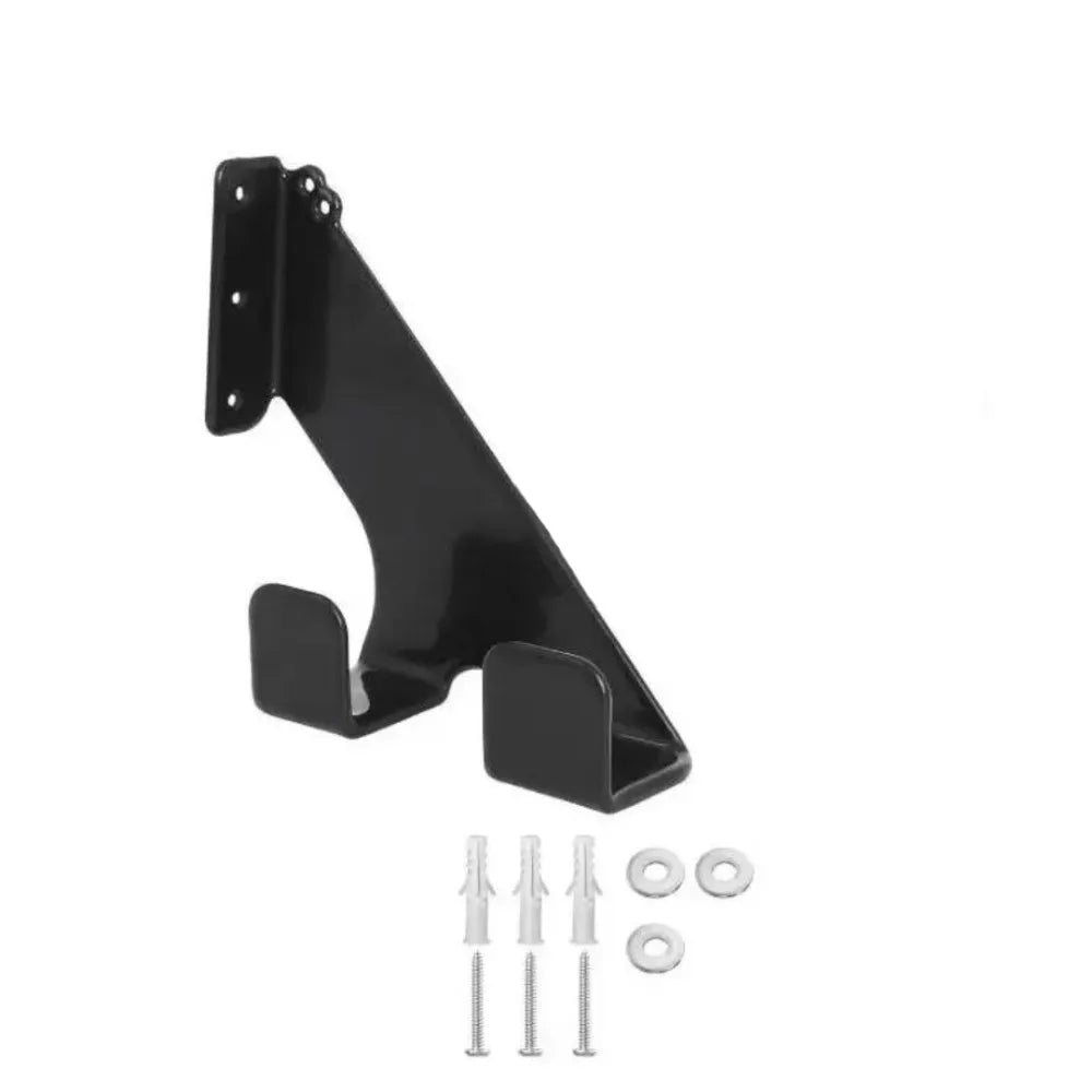 Wall Mount Heavy-Duty Chainsaw Hook Rust-Proof Anti-Slip Hooks Chainsaw Hanger Space-Saving Metal Garage Storage Rack Power Tool Vue Black 8 inch
