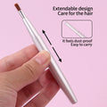 1pcs Mini Portable Lipstick Brush Lipstick Brush Soft Lipstick Brush Lip Concealer Brush with Cover Makeup Brush Tool Vue Silver