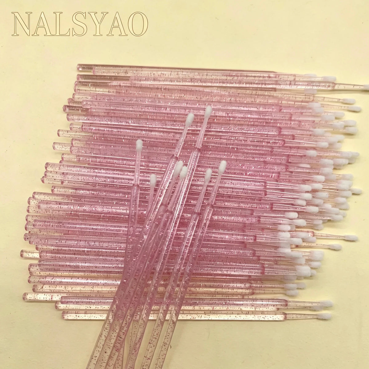 Eyelashes Removing Tools Individual Eyelash Extension Tools Applicators Crystal Disposable Eyelash Brushes Swab Microbrushes Vue 100pcs Crystal Pink