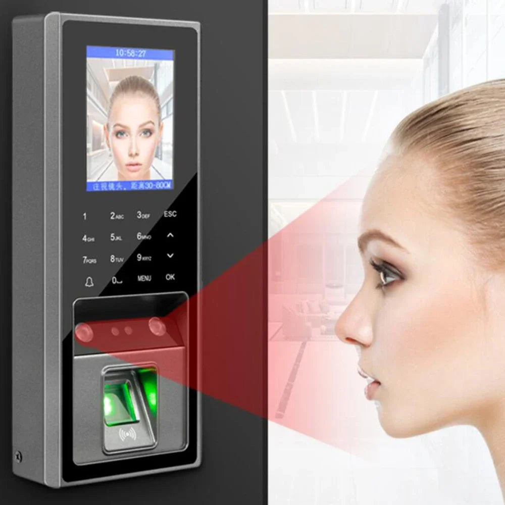 Fingerprint Face Access Control System 2.8 inch LCD TCP/Ip USB Biometric Time Clock 125khz Rfid 300 Face 3000 Figner Card User Vue