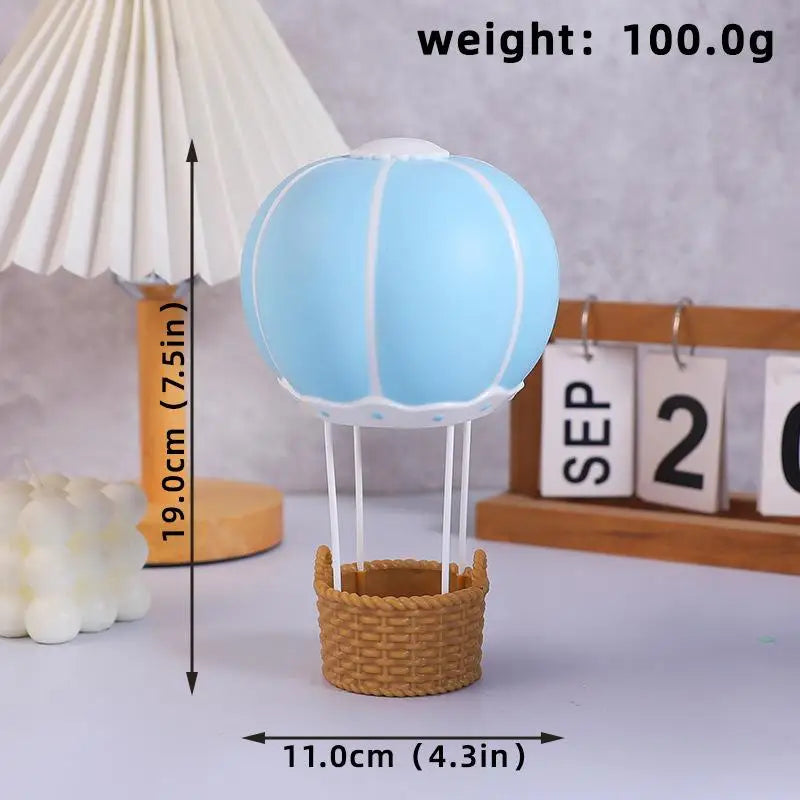 Blue Pink Air Balloon Cake Topper Gender Reveal Party Decoration Kids Vue A2