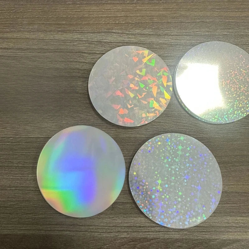 100pcs 58mm Laser Star Badge Button Protective Films | PVC Badge Making Supplies Vue