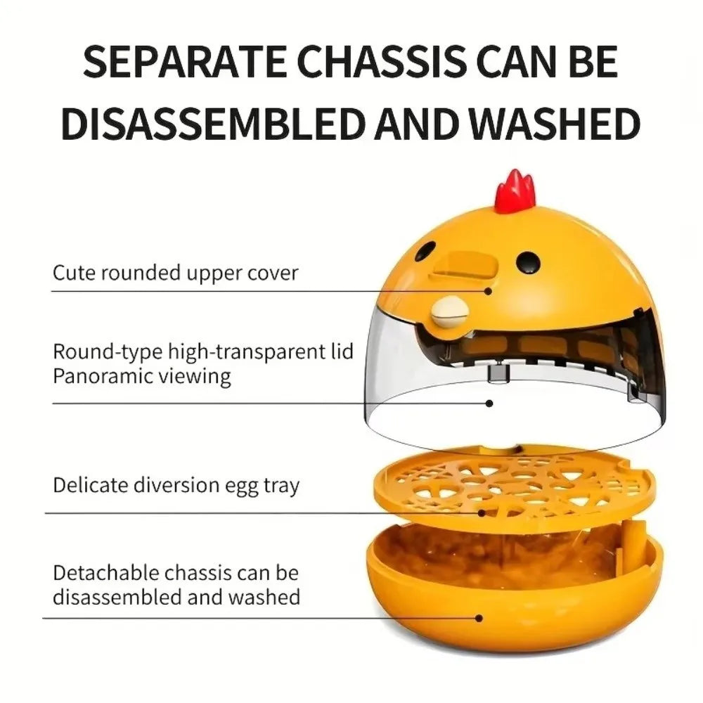 Transparent Window Eggs Incubator Humidity Control Low Noise Eggs Hatcher Machine Automatic Temperature Control Sturdy Vue