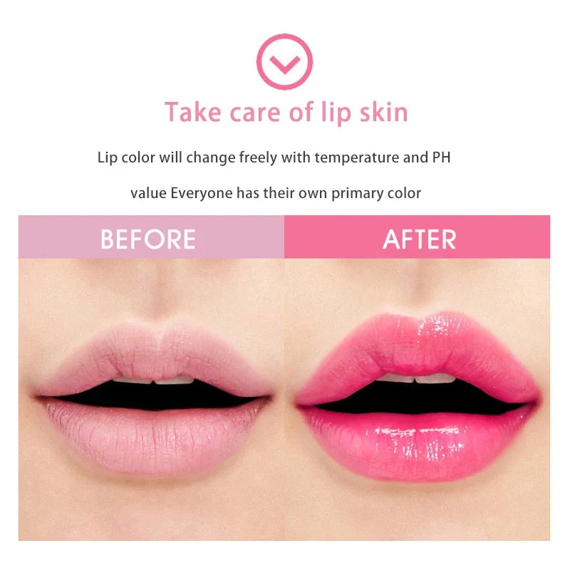 Natural Aloe Lipstick Lip Tint Long Lasting Waterproof Moisturizing Nourish Color Lip Gloss Changeable Color Lips Tick Lip Balm Vue