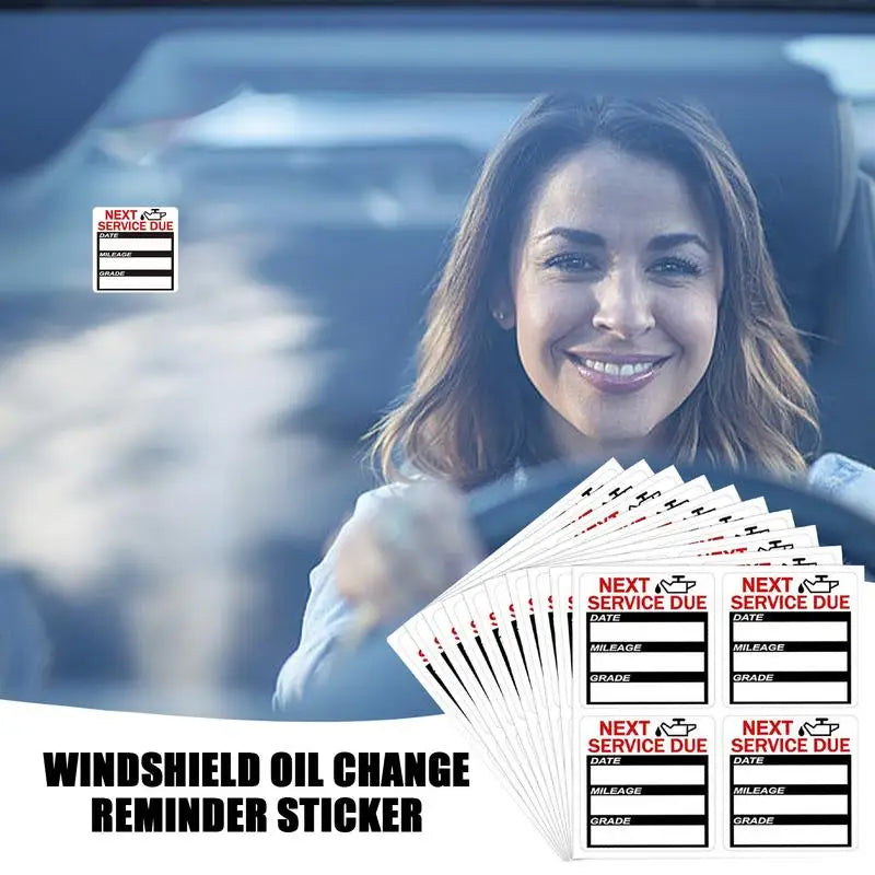 40PCS 2 Inch Oil Change Reminder Stickers Car Maintenance Service Labels Adhesive Next Service Due Stickers "NEXT SERVICE DUE" Vue