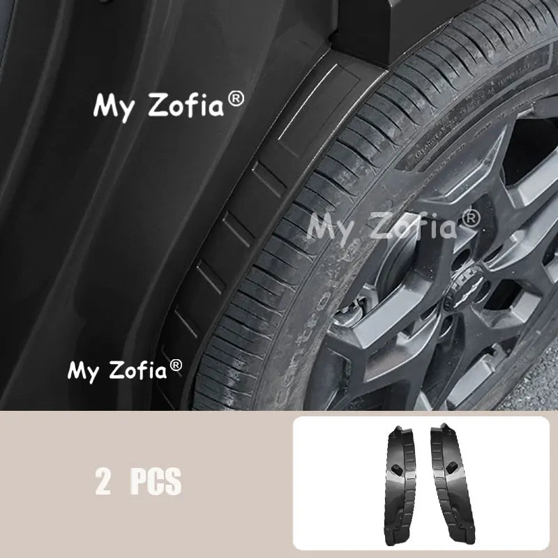 Car Fender Car Mudguard Refit Rear Tire Fender Special Decoration Accessories for BYD Ti7 Leopard Titanium 7 2025 2026 Vue Bright black-2 PCS
