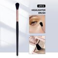 Hot Sale Multipurpose Highlighter Makeup Brush,1PCS Black & Rose Gold Synthetic Brush for Highlighter, Eyeshadow & Powder Applic Vue black