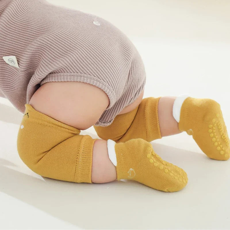 vvocci Baby KneeCartoon Anti-slip Socks Floor Socks Pads Set Summer Kid Crawling Safety Kneecap Walking Protector for Girls Boys Vue