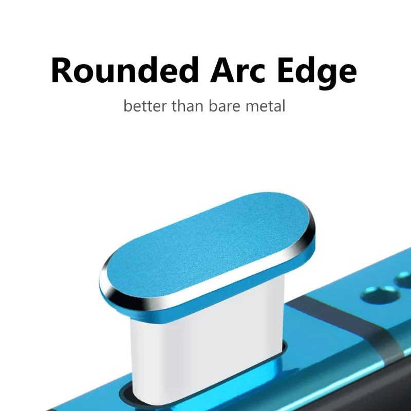 Type C Metal Dust Plugs for iPhone 16/16Pro 15/15Pro Max/15Plus - Cellphone Type C USB Charging Port Protector Caps 5/1PCS Vue