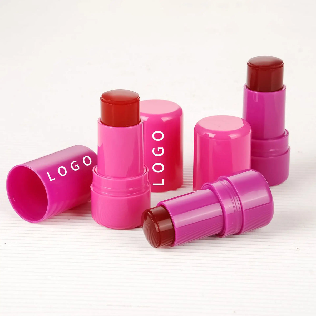 Jelly Blush Stick Tint Face Makeup Customized Logo Cruelty Free Private Label Jelly Blusher Magic Pink Rose Cheek Cosmetics Bulk Vue