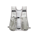 Biking Running Storage Vest Backpack Lightweight Running Vest Reflective Hydration Water Chest Pack Phone Storage Pocket Vue Gray Average Size