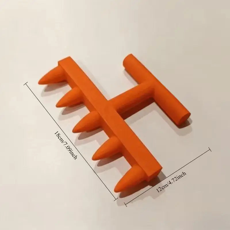 Modern Hole Punch Seeder for Home Gardening of Vegetables and Flowers Vue Orange