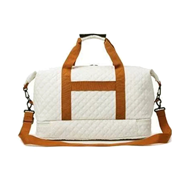 Quilted Travel Duffle Bag Multi-color Casual Single Shoulder Vacation
