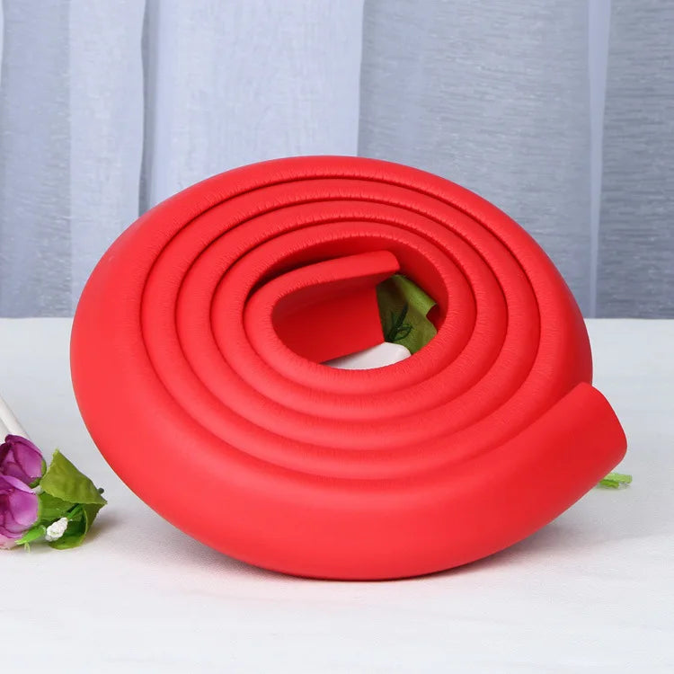 vvocci 2M Protector Edge U Shape Baby Safety Furniture Table Extra Thick Desk Cover Protective Tape Foam Corners Bumper Guard Vue B97 Red
