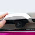 universal Car Rear View Camera Cover PVC Rearview Reverse Protective Housing Reverse Camera Protector Shield Auto Accessories Vue White