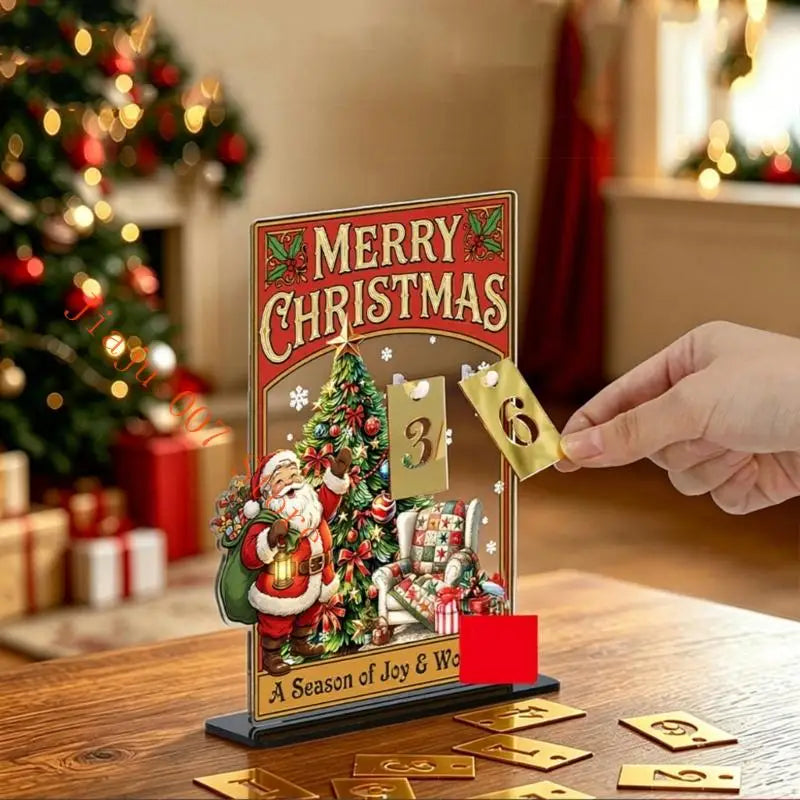 Acrylic Advent Calendar Display with Hanging Date Cards Advent Calendar Display Vue
