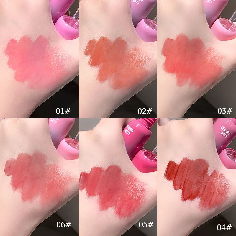 6 Colors Water Gloss Mirror Silky Smooth Lip Gloss Not Easy To Fade and Does Not Stick To The Cup Moisturize Waterproof Lipstick Vue