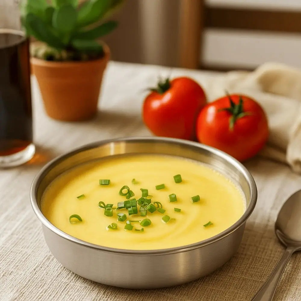 Large Capacity Steamed Egg Bowl Fall-resistant Rust-proof Soup Bowl with Lids Nonstick Food Container Home Kitchen Vue