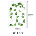 Spring Summer Green Leaf Vine Temporary Tattoo Sticker Waterproof Forest Plant Tattoo Sticker For Women Fake Tattoo Sticker Vue W-1739