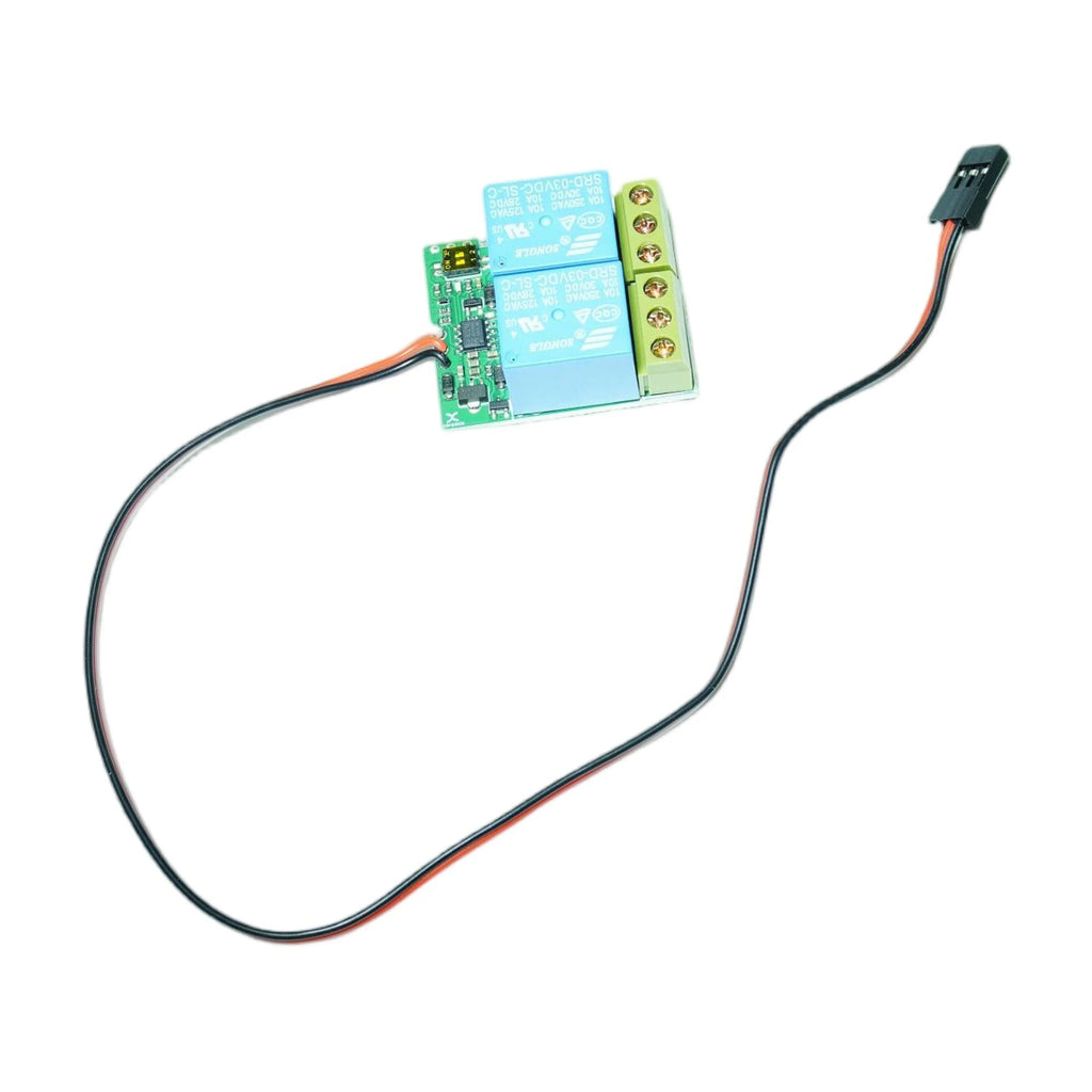 Dual Channel RC Relay Module 4 Working Mode PWM Electronic Switch 3.6-12V 250V/15A for RC Car Boat Motor Forward Reverse Control Vue