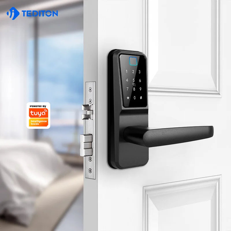 2028Tuya fingerprint casa fechadura eletronica home cerradura inteligente waterproof smart door lock Vue