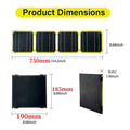ETFE Solar Panel 30W 40W High Power Monocrystalline Waterproof Foldable Outdoor Cells Battery Charger for Mobile Phone Travel Vue 4 fold yellow (40W)