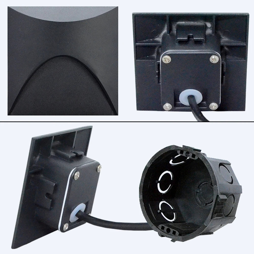SANDIY IP65 Outdoor Motion Sensor Stair Wall Light Sconce Outdoor Wall Sconce Vue