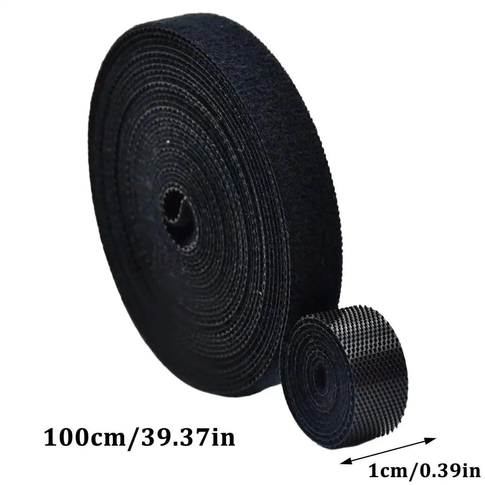Reusable Garden Plant Ties – Hook & Loop Fastener Support Tape Plant Support Ties Vue Black