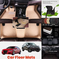 Custom PU Leather Floor Mats for BMW X6 E71 E72 F16 G06 Custom Car Floor Mats Vue 1-beige 2020-2023 G06G96