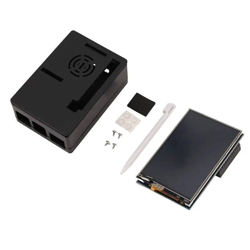 Hot-3.5 Inch Tft Lcd Contact Screen 320X480 Resolution Abs Case + Touchpen For Raspberry Pi 4 B Vue