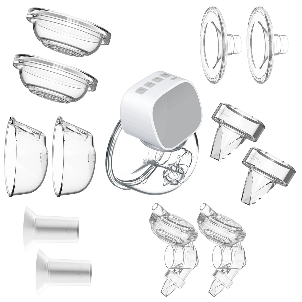 Electric Breast Pump Replacement Accessory Includes 2PCS Duckbill Soft Food-Grade Silicone for INS Wearable Breast Pump Vue