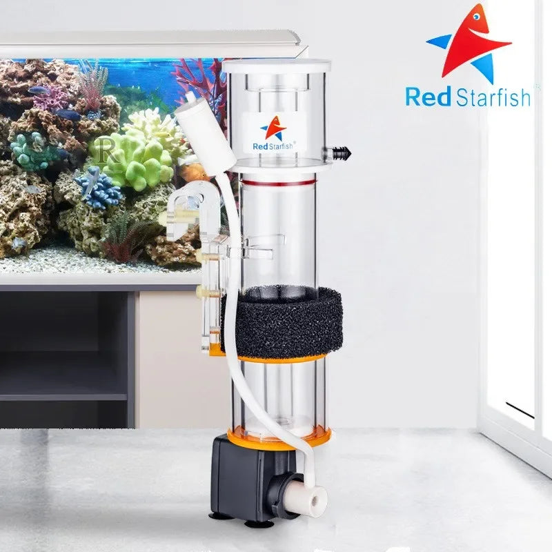Red StarFish Protein Skimmer Ultra Quiet Protein Separator Nitrogen Device for Saltwater Marine Aquariums SQ-90 Vue
