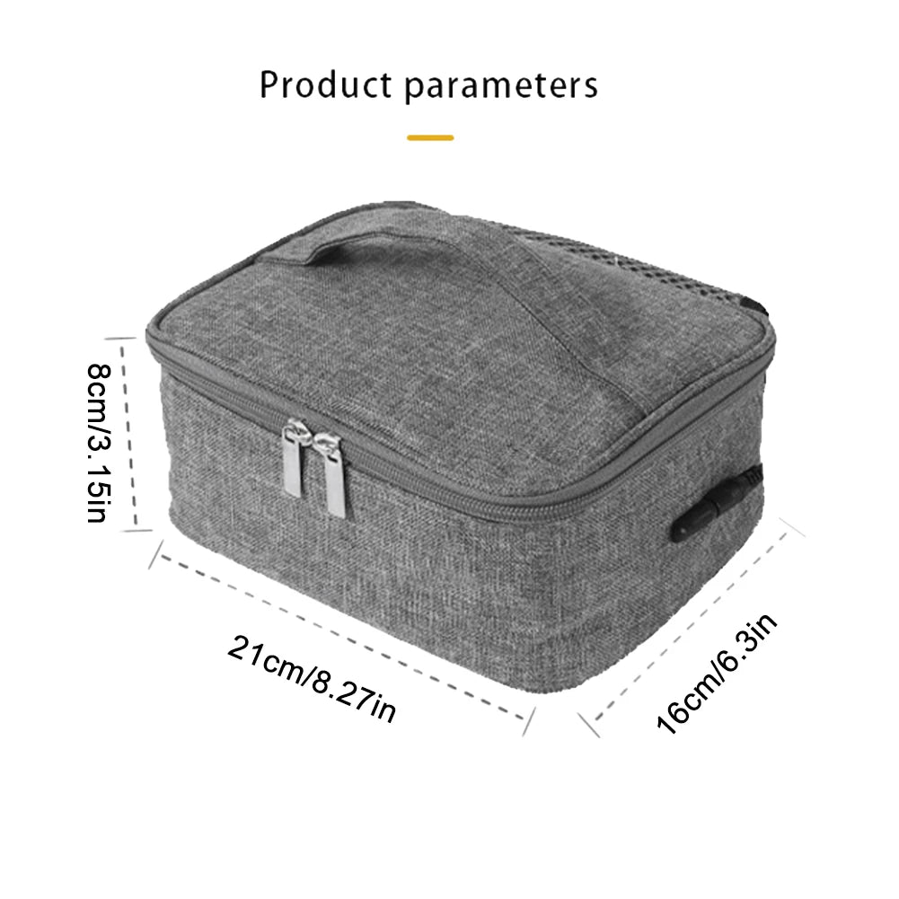 USB Rechargeable Food Heater Warmer Portable Electric Lunch Bag Insulated Lunch Bag Reusable for Youth Kid Boys Girls Teen Adult Vue
