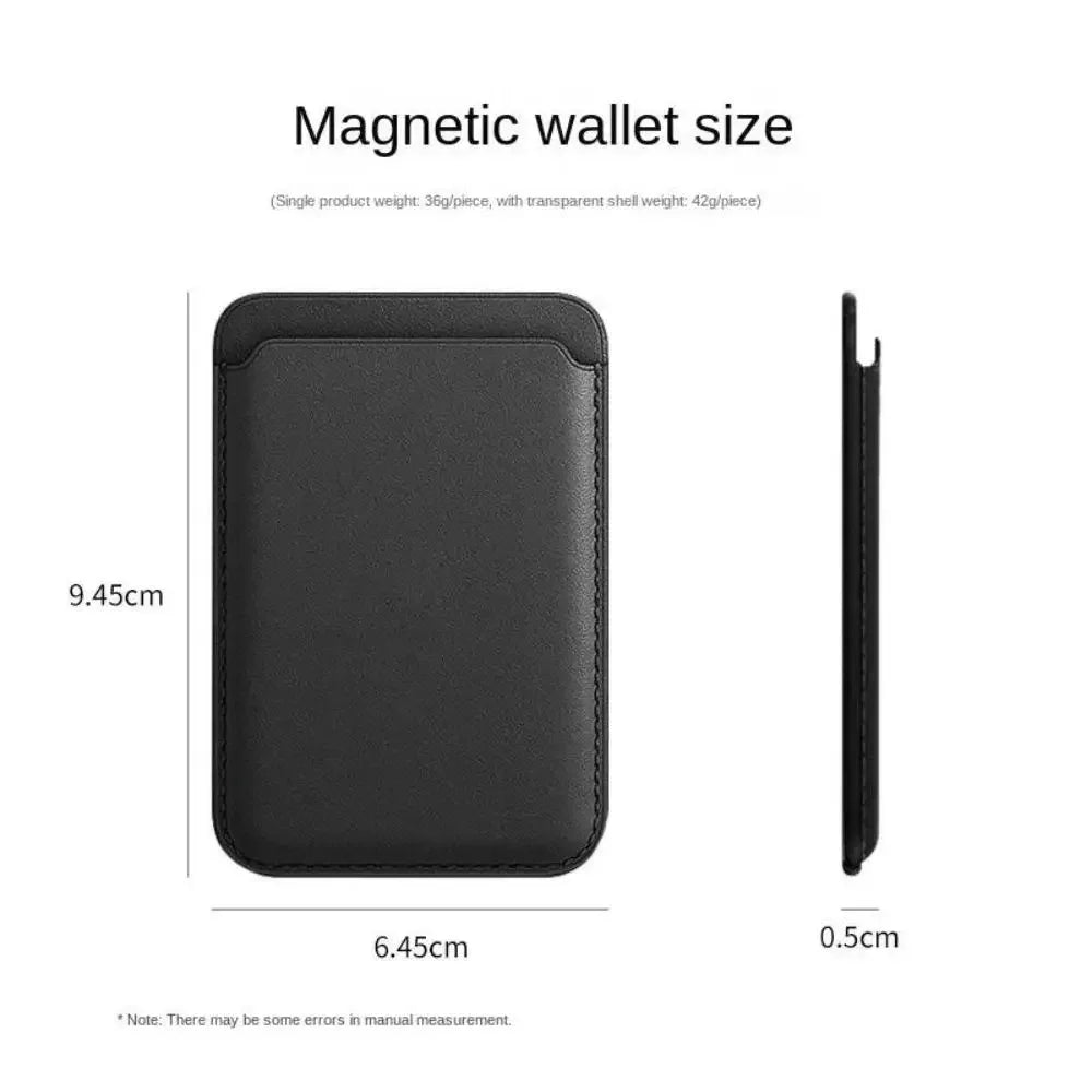 For Magsafe Magnetic Leather Wallet Case For iPhone 17 16 15 14 13 12 11 8 Samsung Huawei Card Holder with Magnet Covers Vue