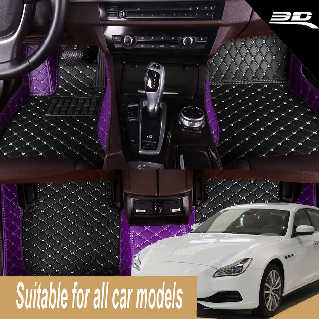 3D PU-leather Waterproof Custom Car Floor Mats For Maxus EV30 EV80 Auto Carpets Foot Coche Accessorie Floor Liners Vue
