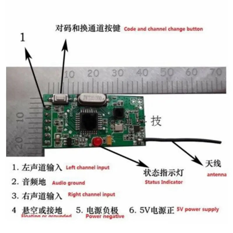 2.4G NRF24L01 Wireless Digital Audio Transceiver Module Transmitter Wifi Speaker Vue