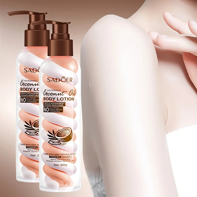 1 Bottle of 200ml Coconut Marshmallow Body Lotion, a Deeply Moisturizing Formula Suitable for All Light Beige Skin Tones, Non-Greasy Moisturizer, Ideal as a Holiday Gift, Suitable for Both Men and Women, for Daily Skincare Ro Vue