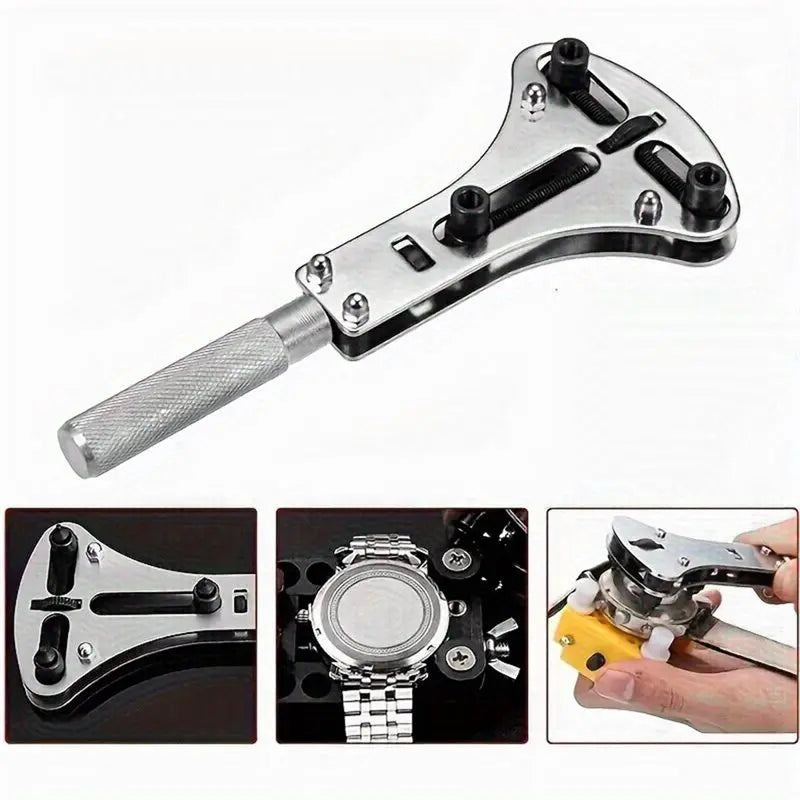 ABKW-Watch Repair Tool Kit Watch Battery Replacement Tool Watch Disassembly Tool Watch Back Remover Tool For Home & Shop Vue