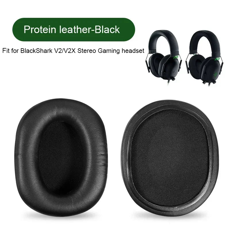 Ear Pads Earpads Sponge Soft Foam Cushion Replacement For RAZER BlackShark V2 / V2X Stereo Gaming Headphones Headset Vue