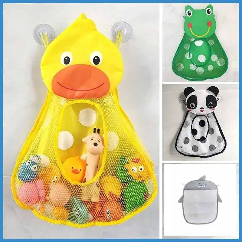 vvocci Children's Bathroom Cartoon Clutter Storage Hanging Bag Bath Water Play Toy Storage Mesh Bathroom Suction Cup Hanging Bag Vue