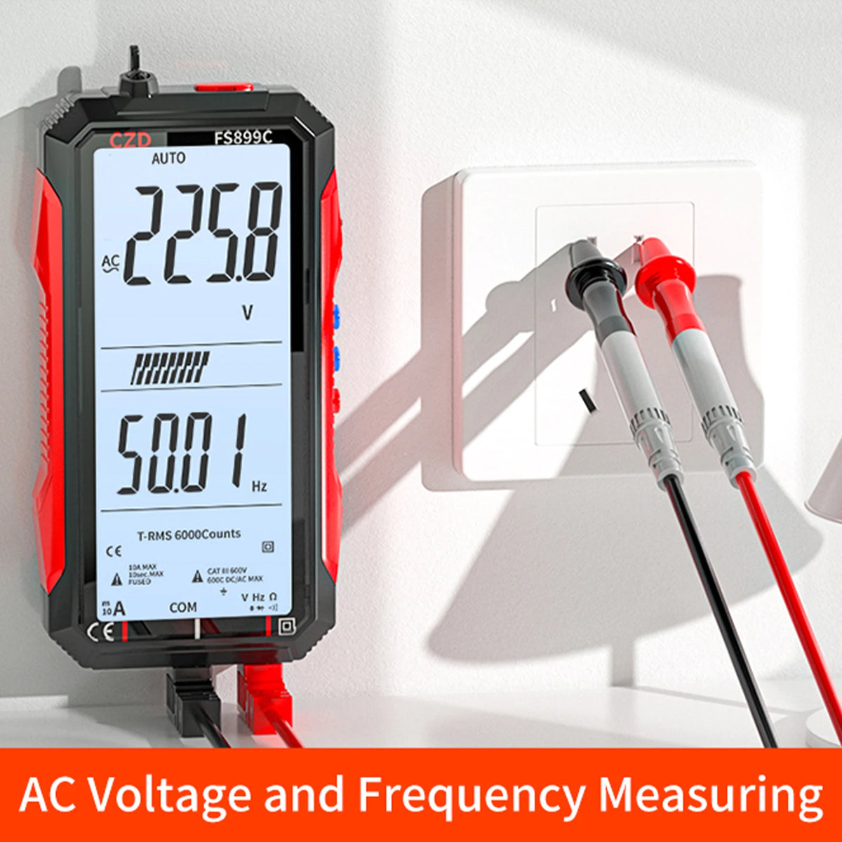 Smart Digital Multimeter USB-C Auto-Ranging True RMS Tester Digital Multimeter Vue
