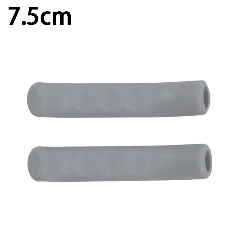 Silicone Bike Brake Lever Cover Non Slip Handle Protector Durable Bicycle Accessory for and Road Riding Safety Vue one size Gray