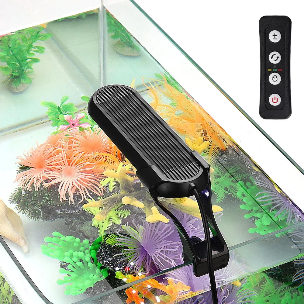 Colourful LED Aquarium Light Lighting RGB Plants Grow Light USB Aquatic Plant Lighting Waterproof Clip-on Lamp For Fish Tank 6W Vue