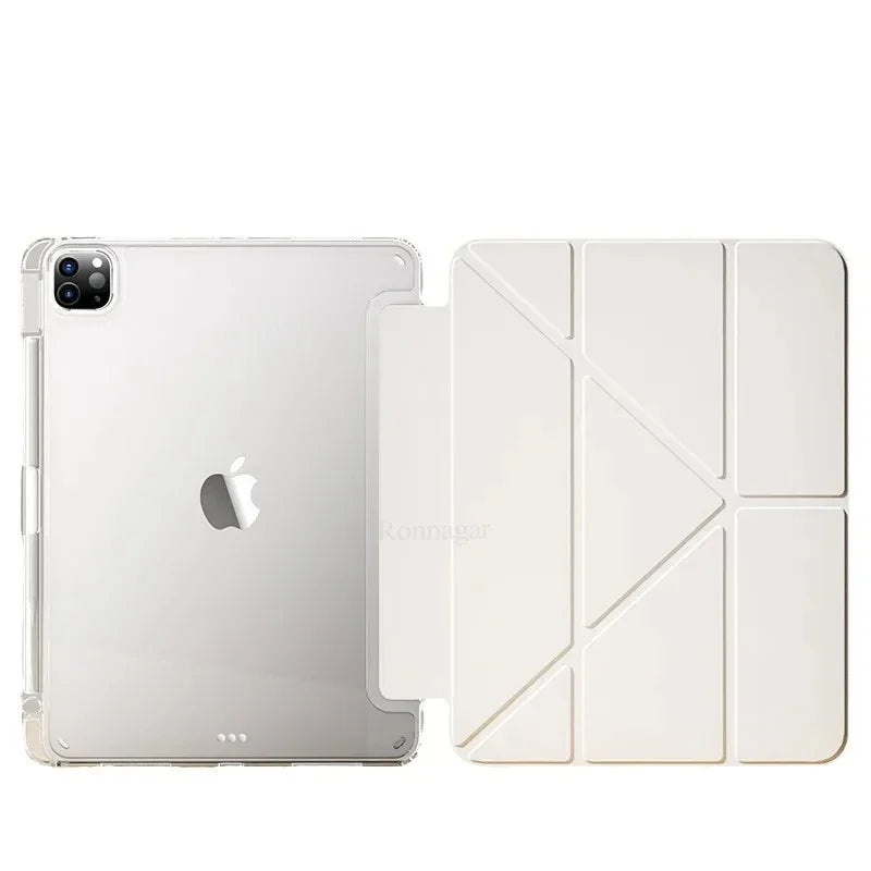 Ronnagar Y Fold Magnetic iPad Case with Pen Holder Tablet Case Vue
