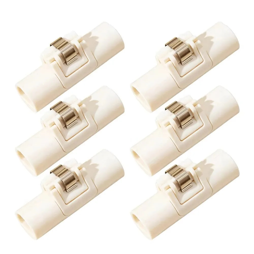6 Pcs Non Slip Bed Sheet Clips Strong Grip Reusable Quilt Cover Fastener Non-marking Invisible Mattress Sheet Buckle Vue White